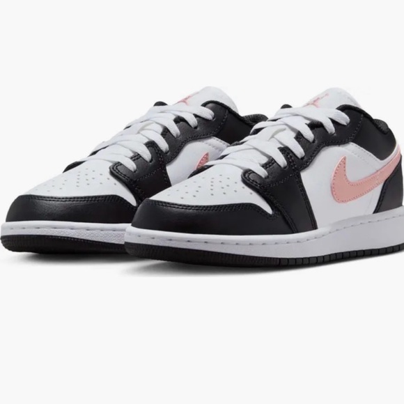 Nike Other - Nike Air Jordan 1 Low Men's - Black/White/rust Pink Swoosh. Perfect 4 prom